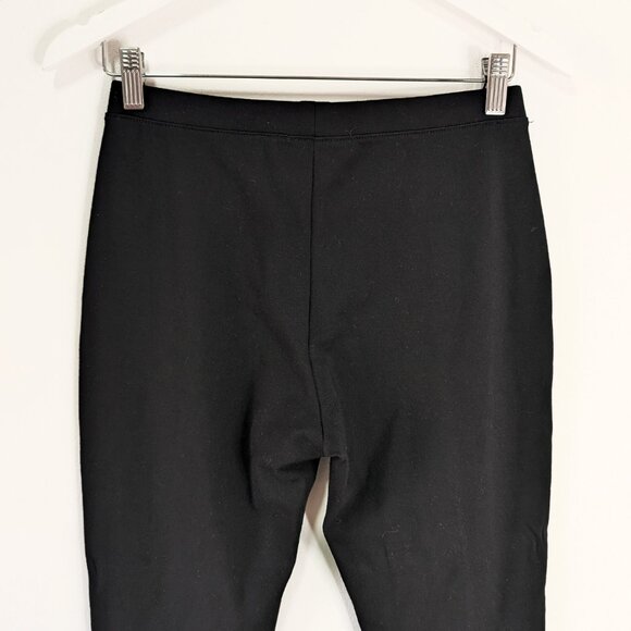 Joseph Ribkoff Black Ponte Knit Front Seam Legging with Tulip Hem - Picture 5 of 8